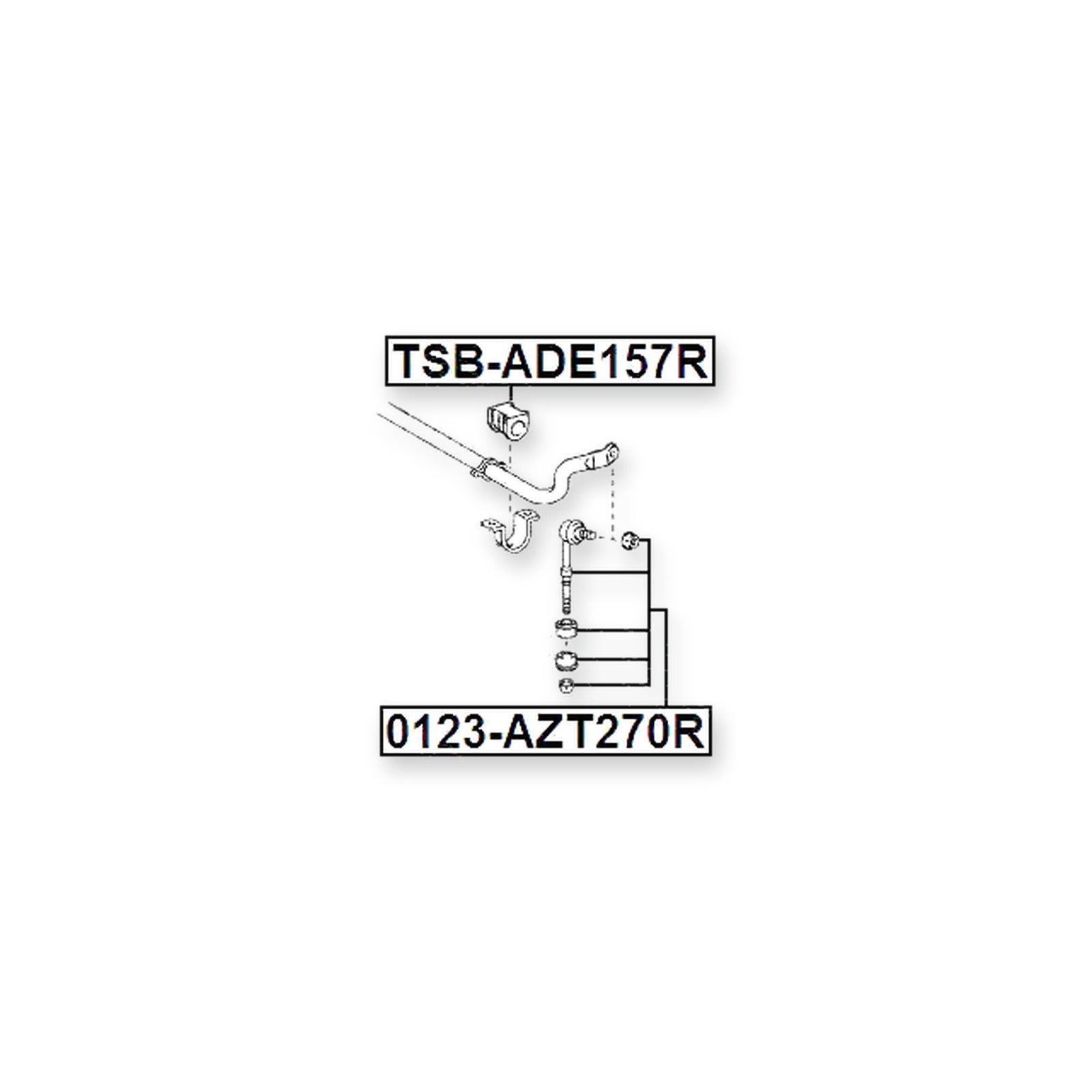 Lexus HS250H ANF10 Rear Stabilizer Bar Bush D22