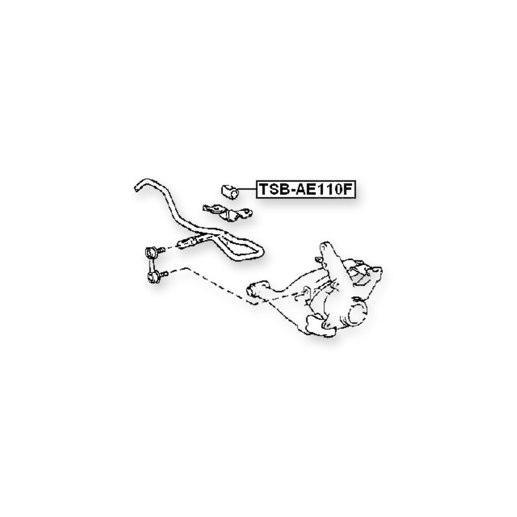 Toyota Corolla Front Stabilizer Bar Bush D20