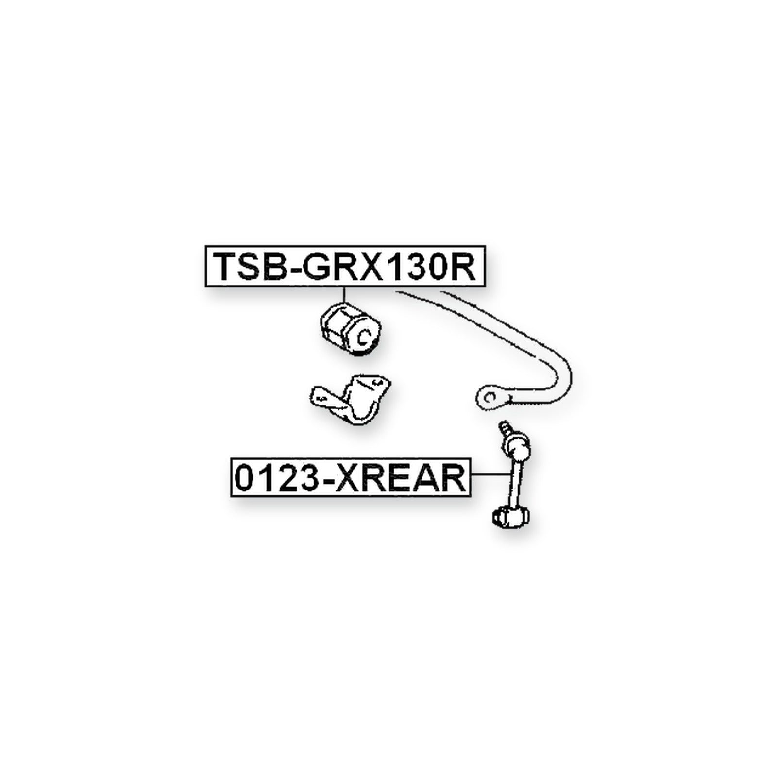 Toyota Mark X Rear Stabilizer Bar Bush D14.5