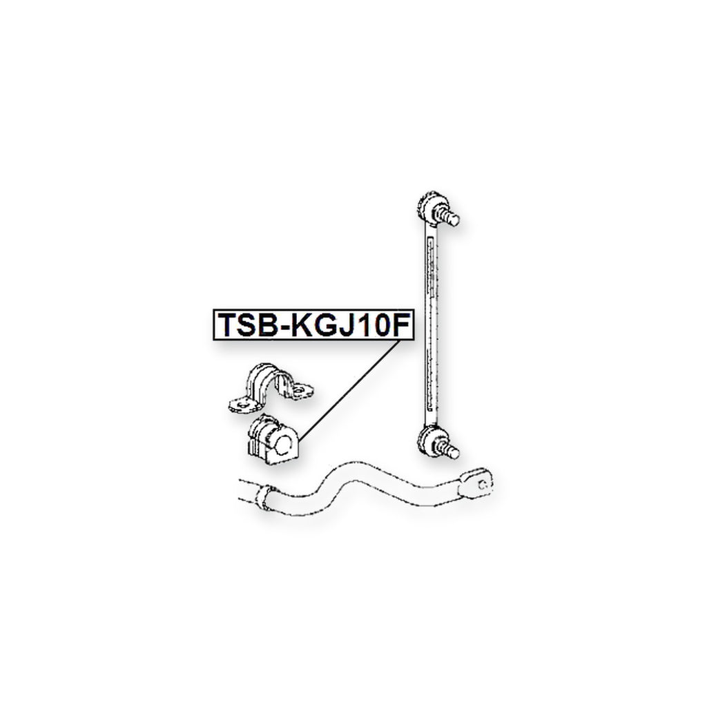 Toyota Eq Ev KPJ10 Front Stabilizer Bar Bush D21