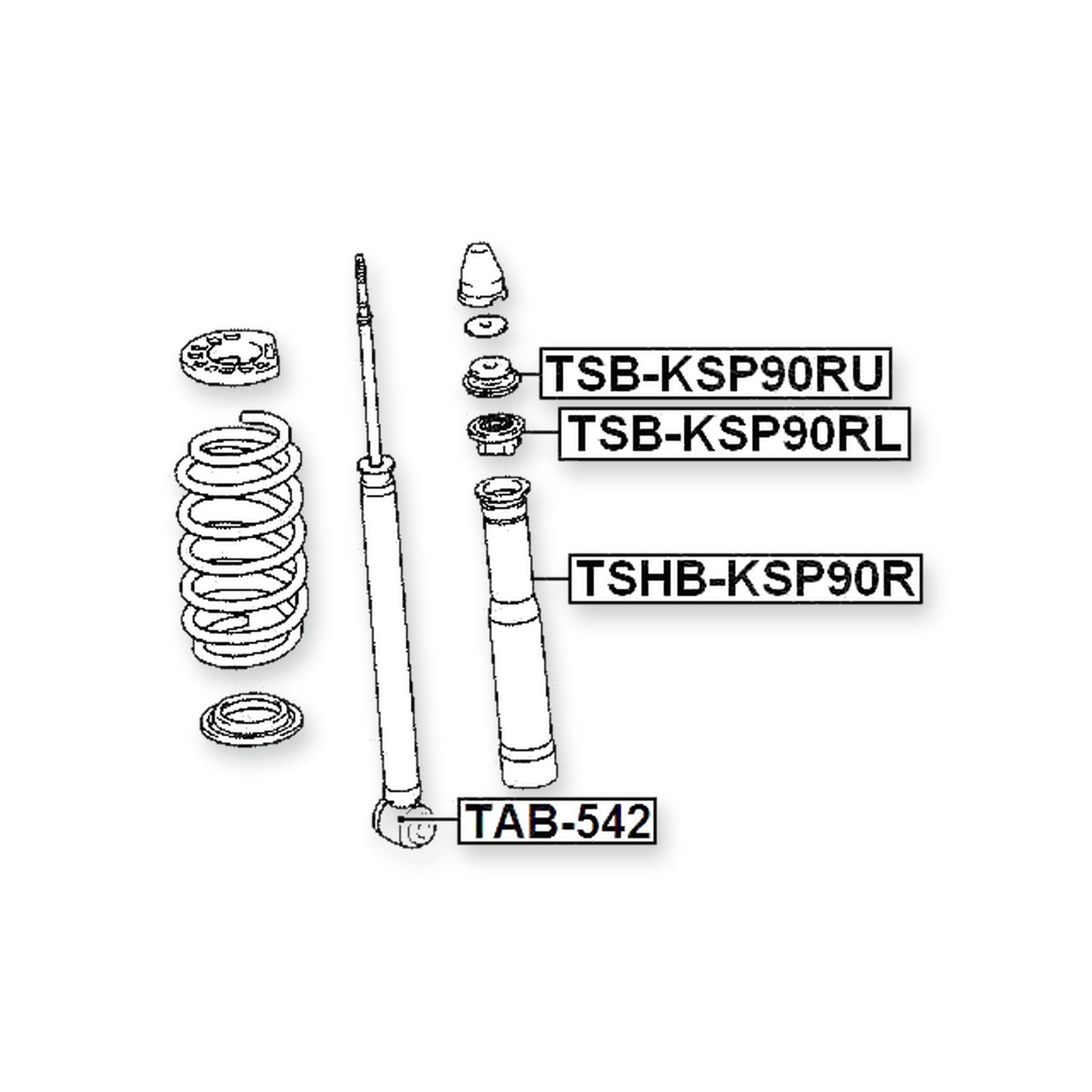 Toyota Aqua NHP10 Rear Shock Absorber Bushing & More