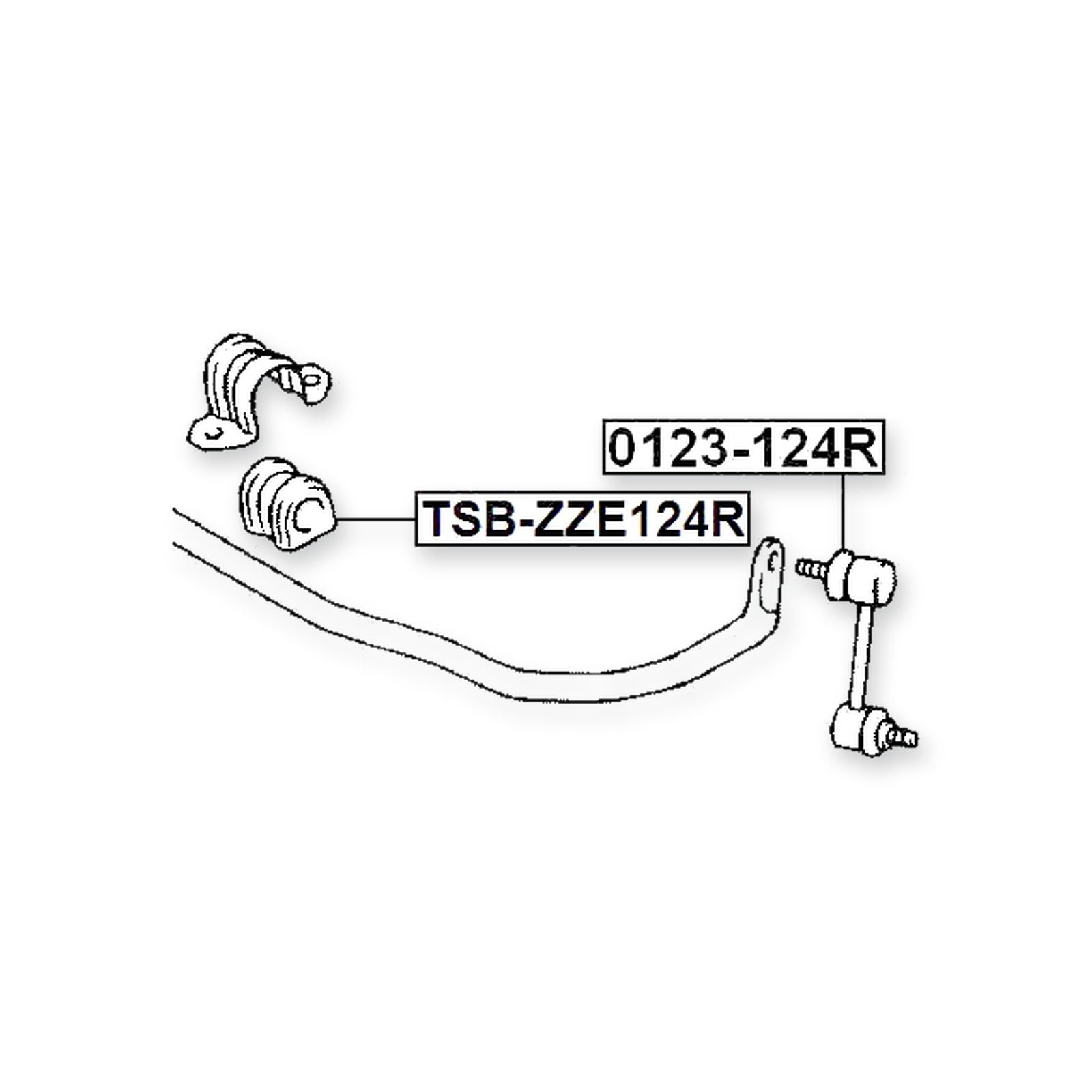 Toyota Corolla Axio/Fielder Rear Stabilizer Bar Bush D18