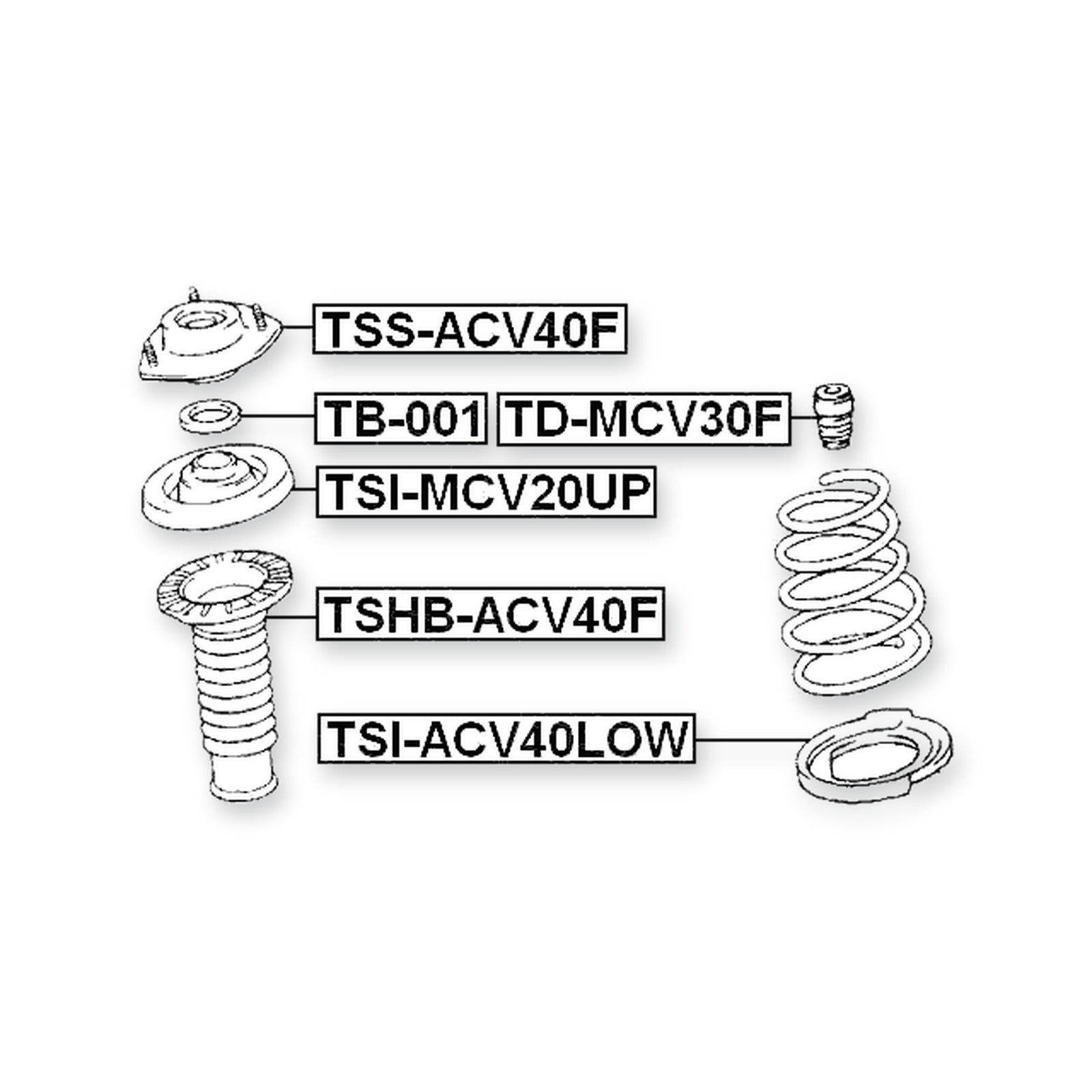 Toyota Avalon Front Shock Absorber Boot