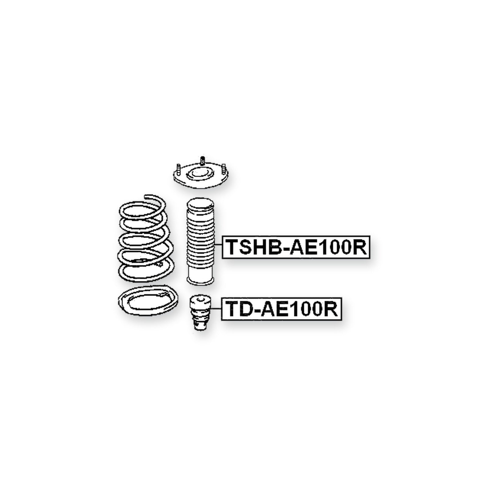 Toyota Carina Rear Shock Absorber Boot