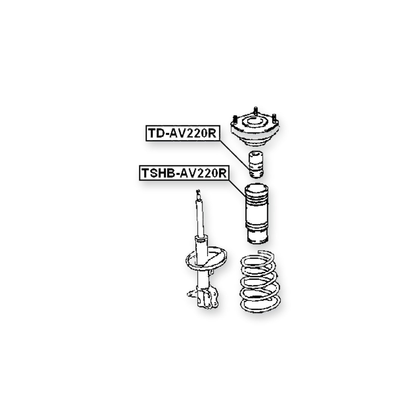 Toyota Avensis Rear Shock Absorber Boot