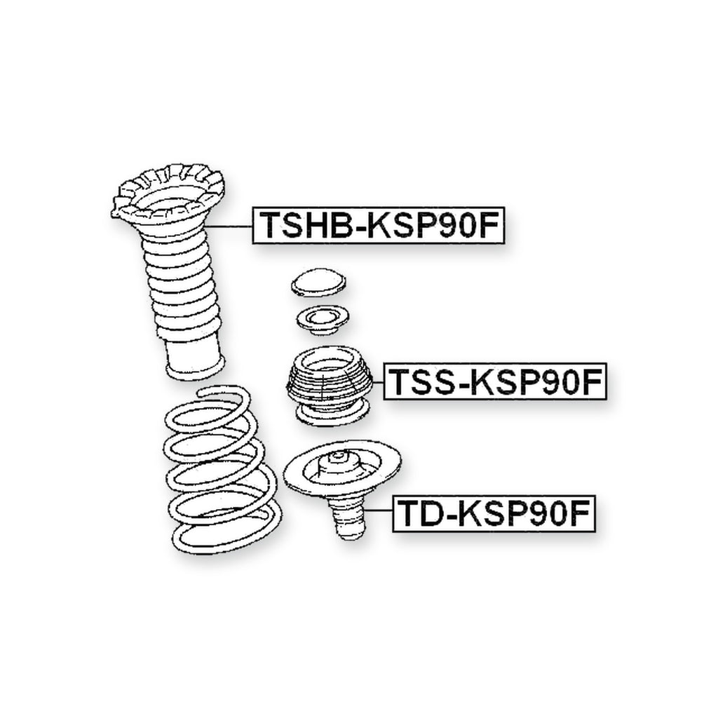 Daihatsu Charade NSP90 Front Shock Absorber Boot