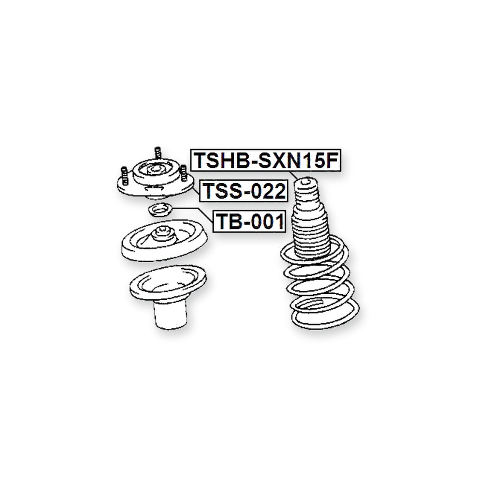 Toyota Nadia Front Shock Absorber Boot