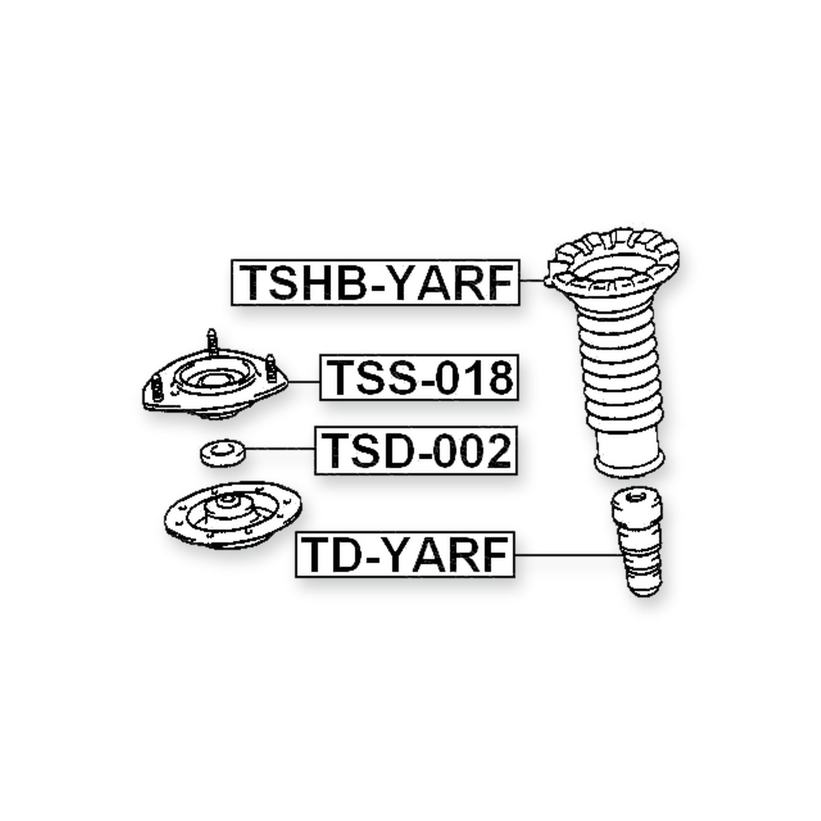 Scion Xa NCP61 Front Shock Absorber Boot