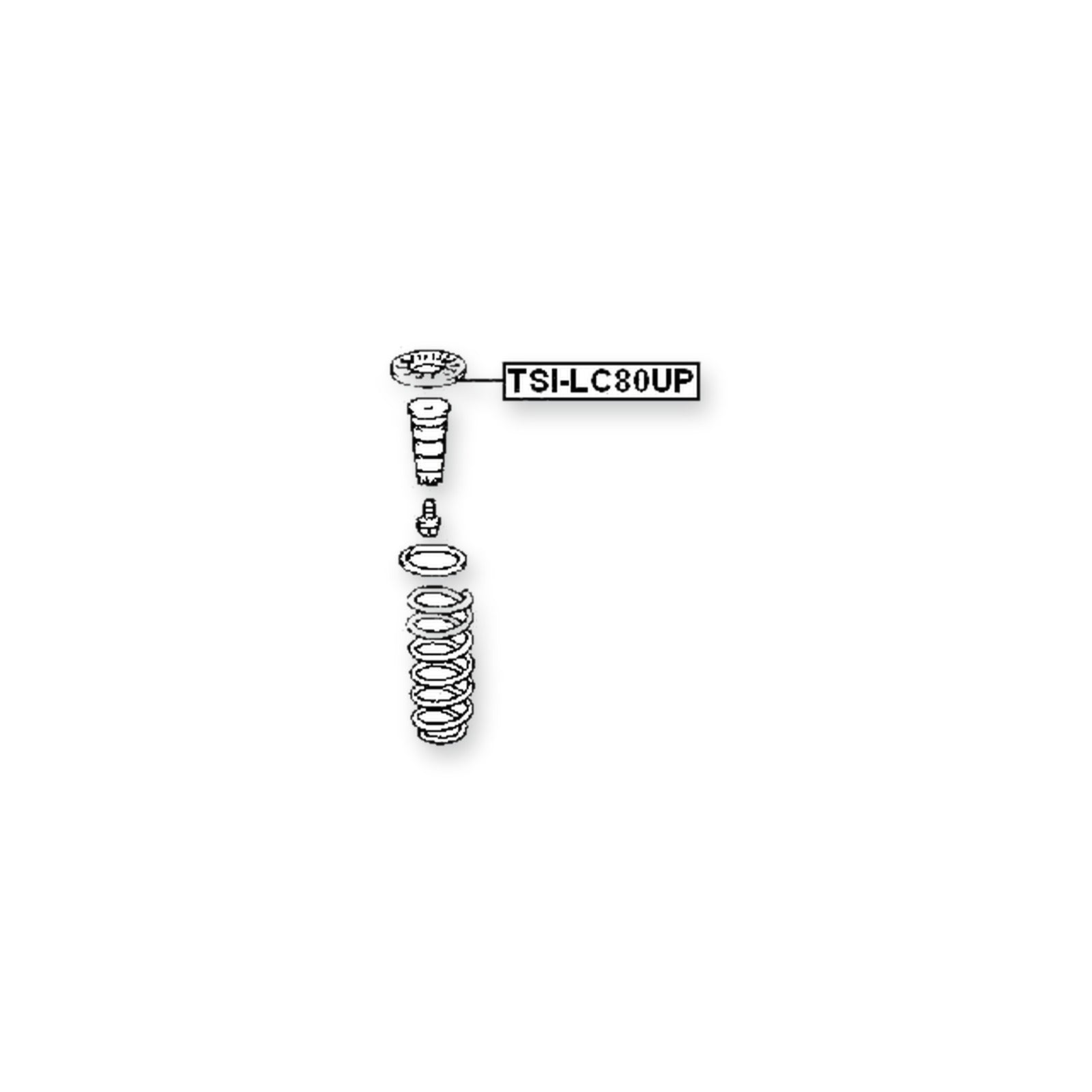 Lexus LX450 FZJ80 Rear Upper Spring Seat