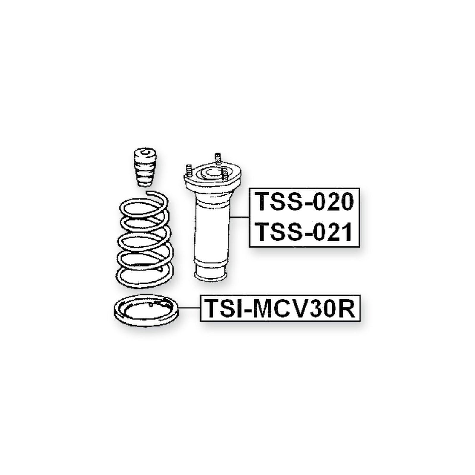 Lexus ES300 MCV20 Rear Lower Spring Seat