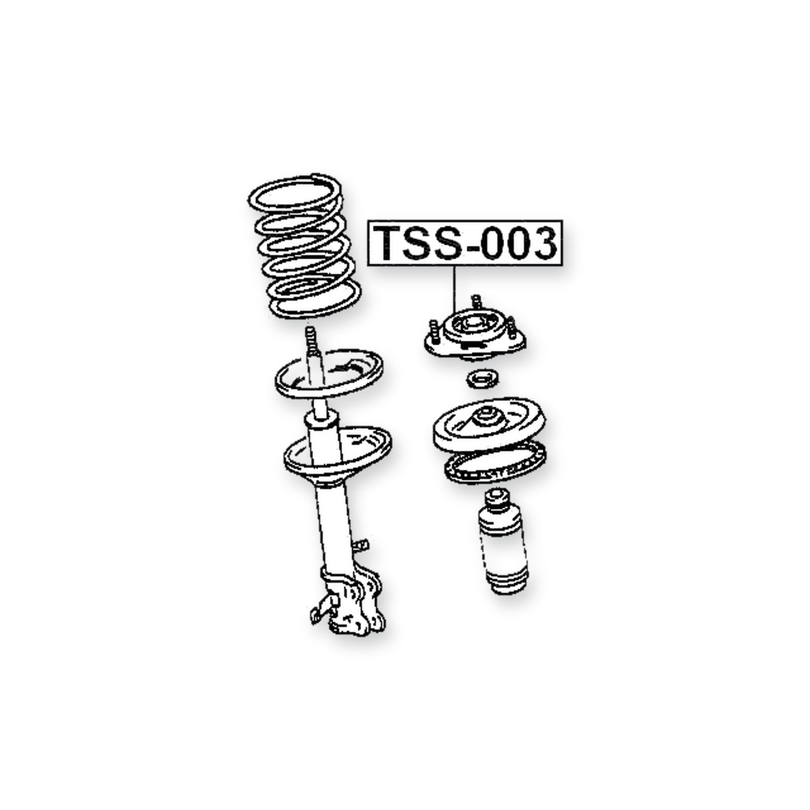 Toyota Corolla Front Shock Absorber Mounting
