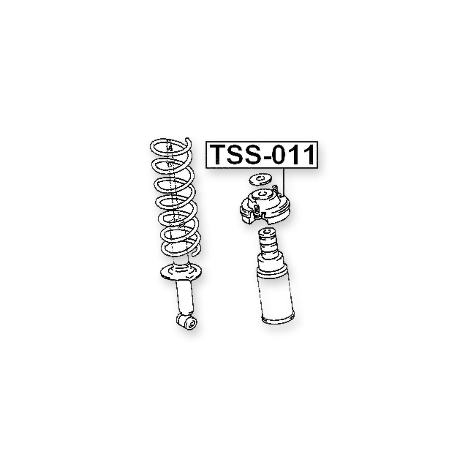 Toyota Corolla 2 Rear Shock Absorber Mounting