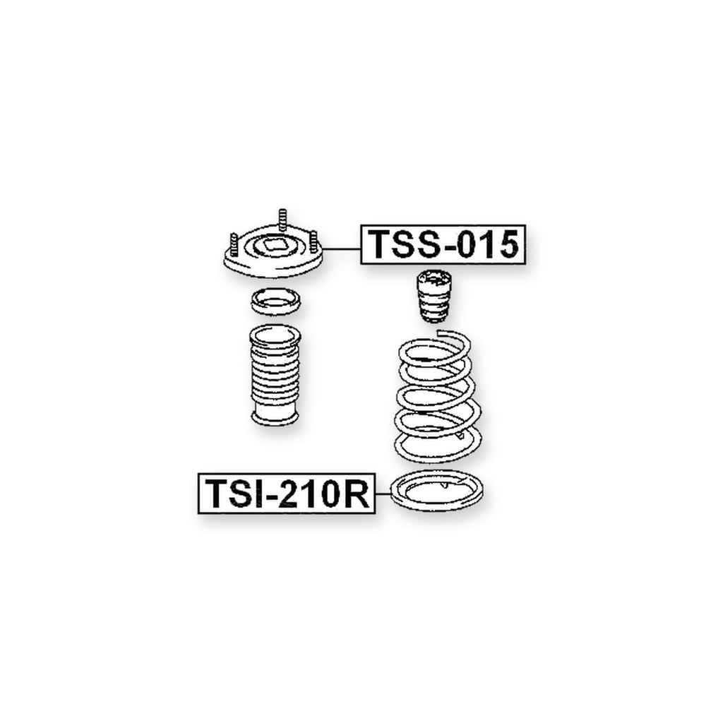 Toyota Caldina Rear Shock Absorber Mounting