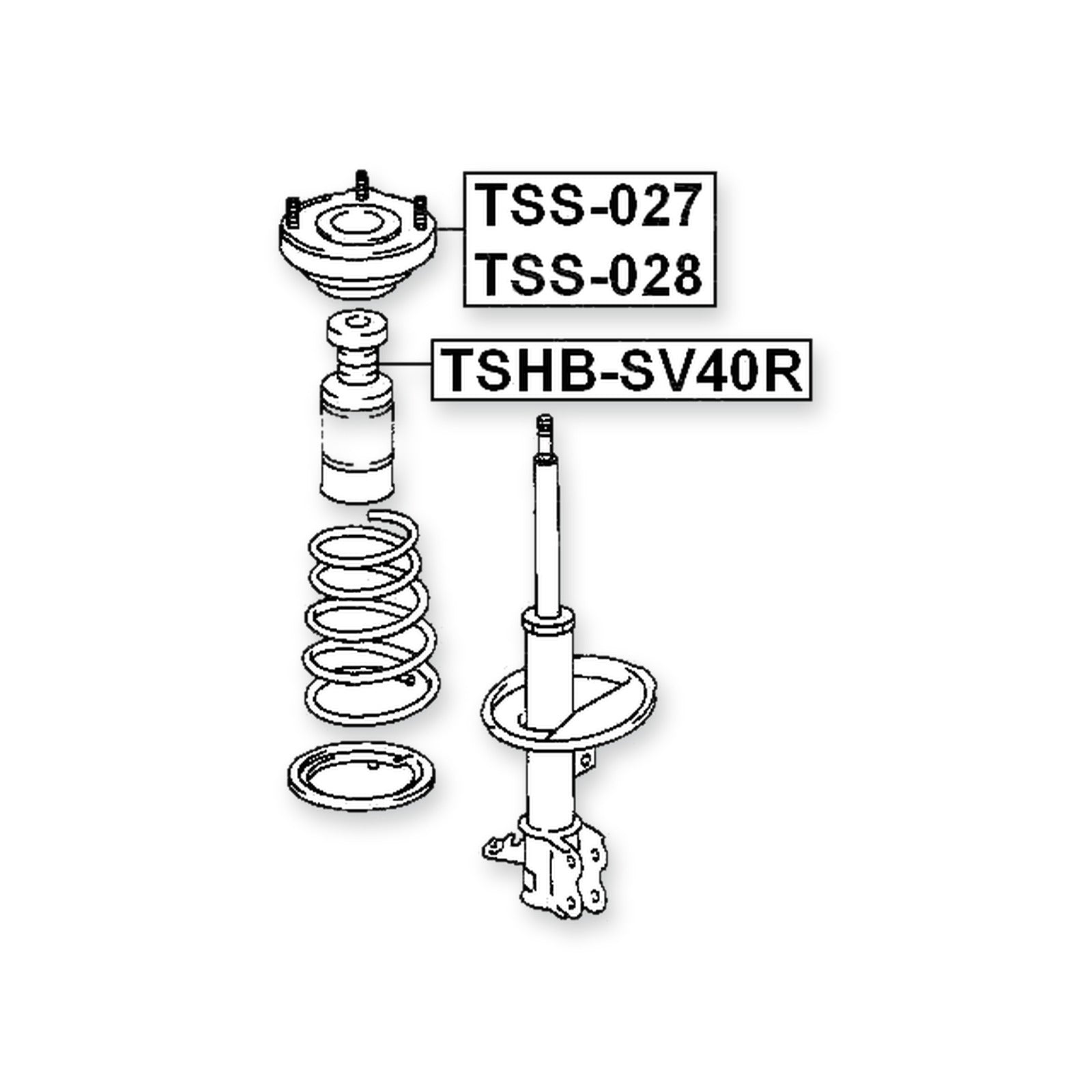 Toyota Camry/Vista Rear Right Shock Absorber Mounting