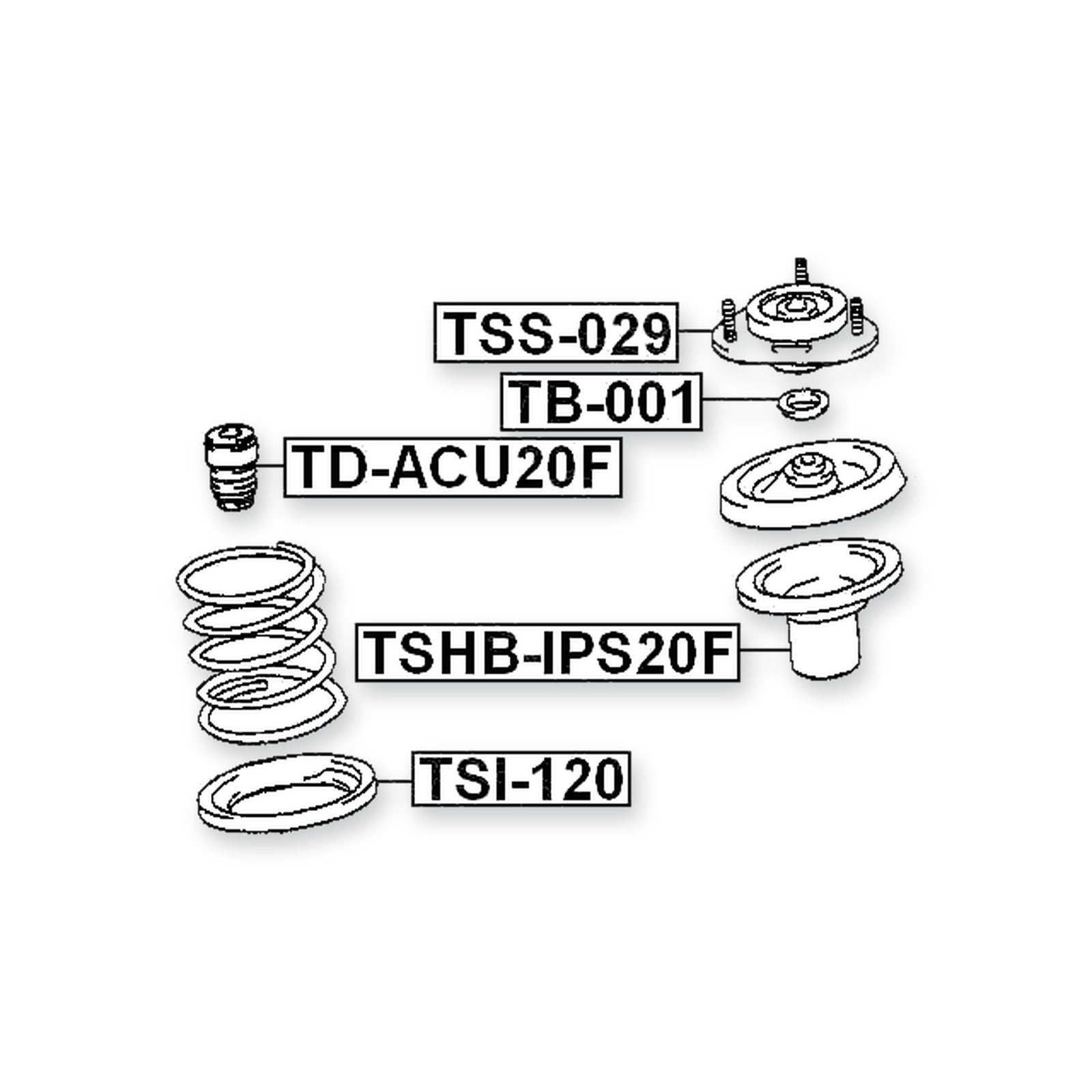 Toyota Vista/Vista Ardeo Front Shock Absorber Mounting