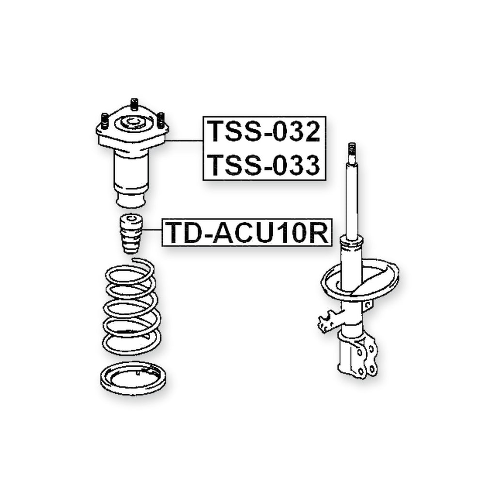 Lexus RX300 Rear Right Shock Absorber Mounting