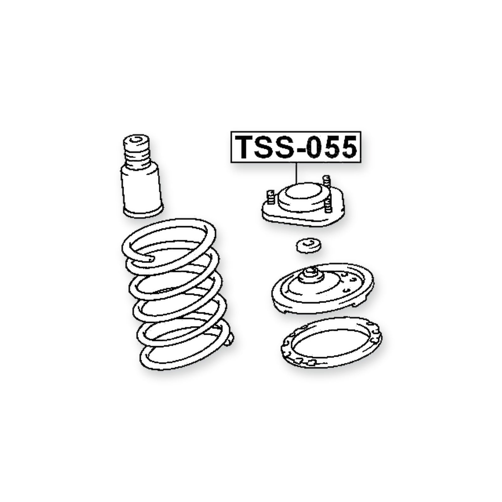 Toyota Estima Emina/Lucida Front Shock Absorber Mounting