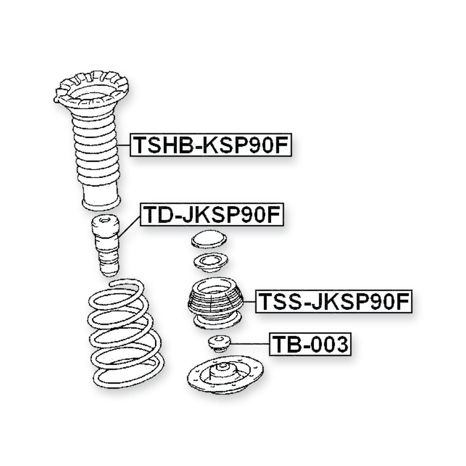 Toyota Aqua NHP10 Front Shock Absorber Mounting