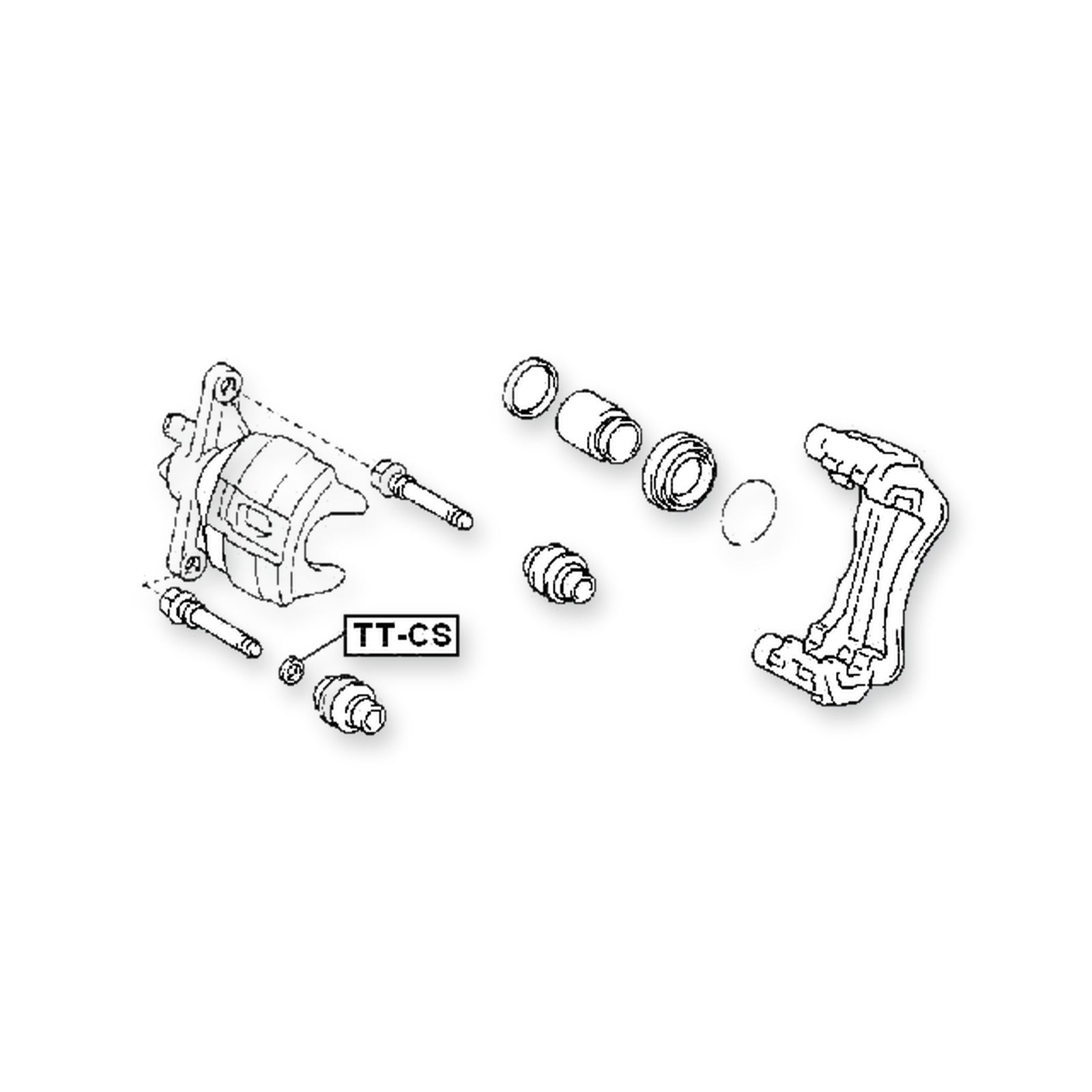 Toyota Alphard G/V Front Brake Caliper Slide Pin Bushing & More
