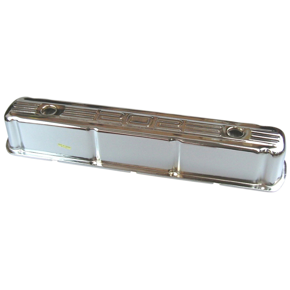 TFI Racing Valve Cover Chrome Holden 6 Red, + Motor 202 Logo 2 holes Baffled