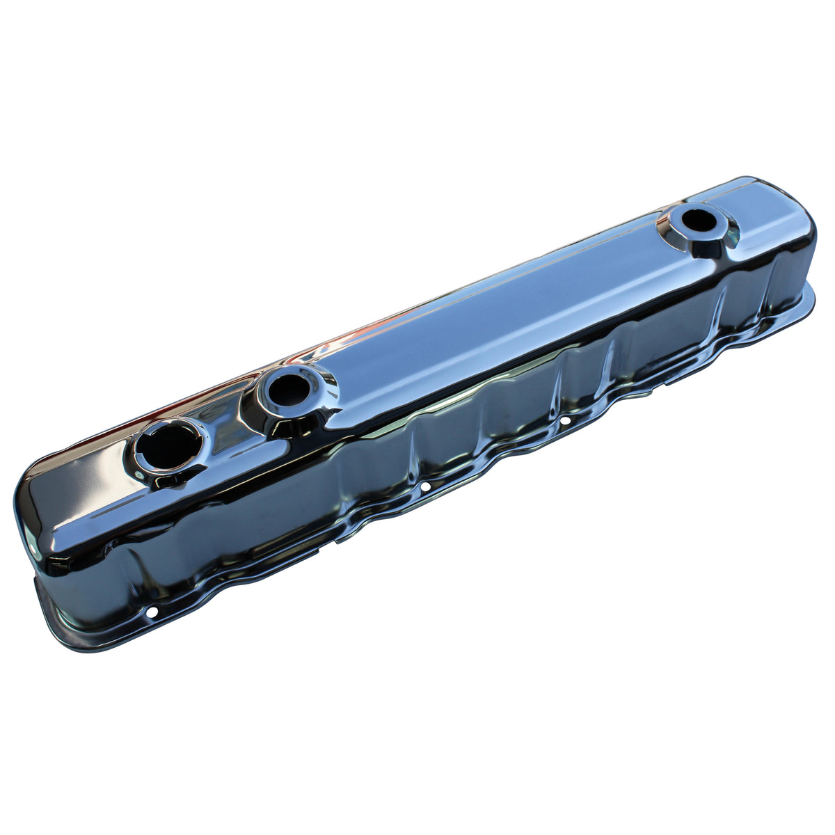 TFI Racing Valve Cover Chrome Holden 6 Blue + Black Motor 3 holes Baffled