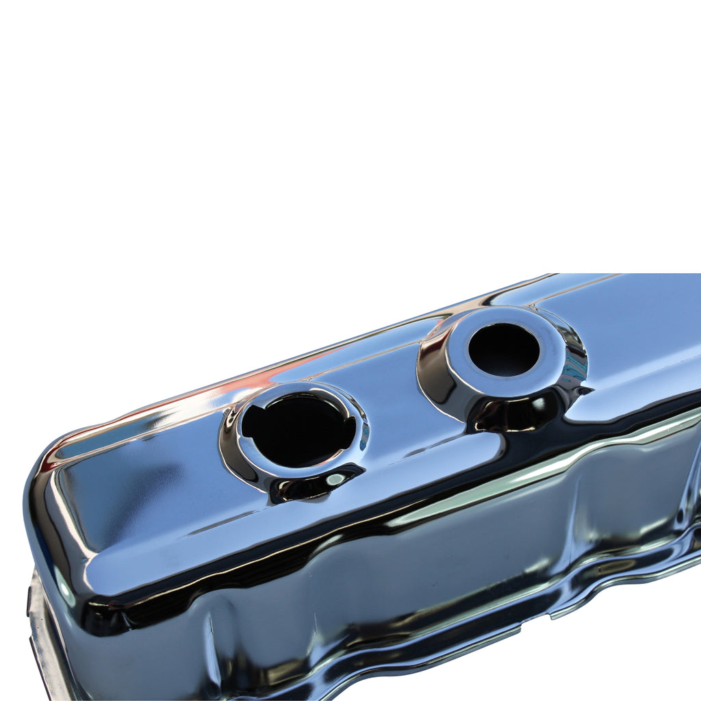 TFI Racing Valve Cover Chrome Holden 6 Blue + Black Motor 3 holes Baffled