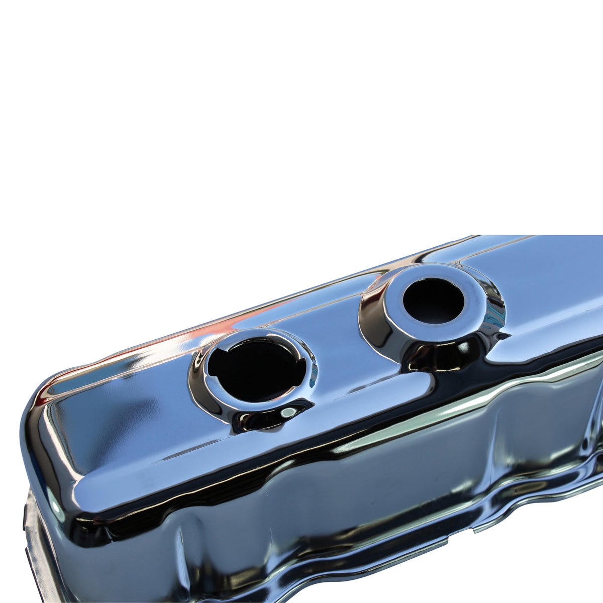 TFI Racing Valve Cover Chrome Holden 6 Blue + Black Motor 3 holes Baffled