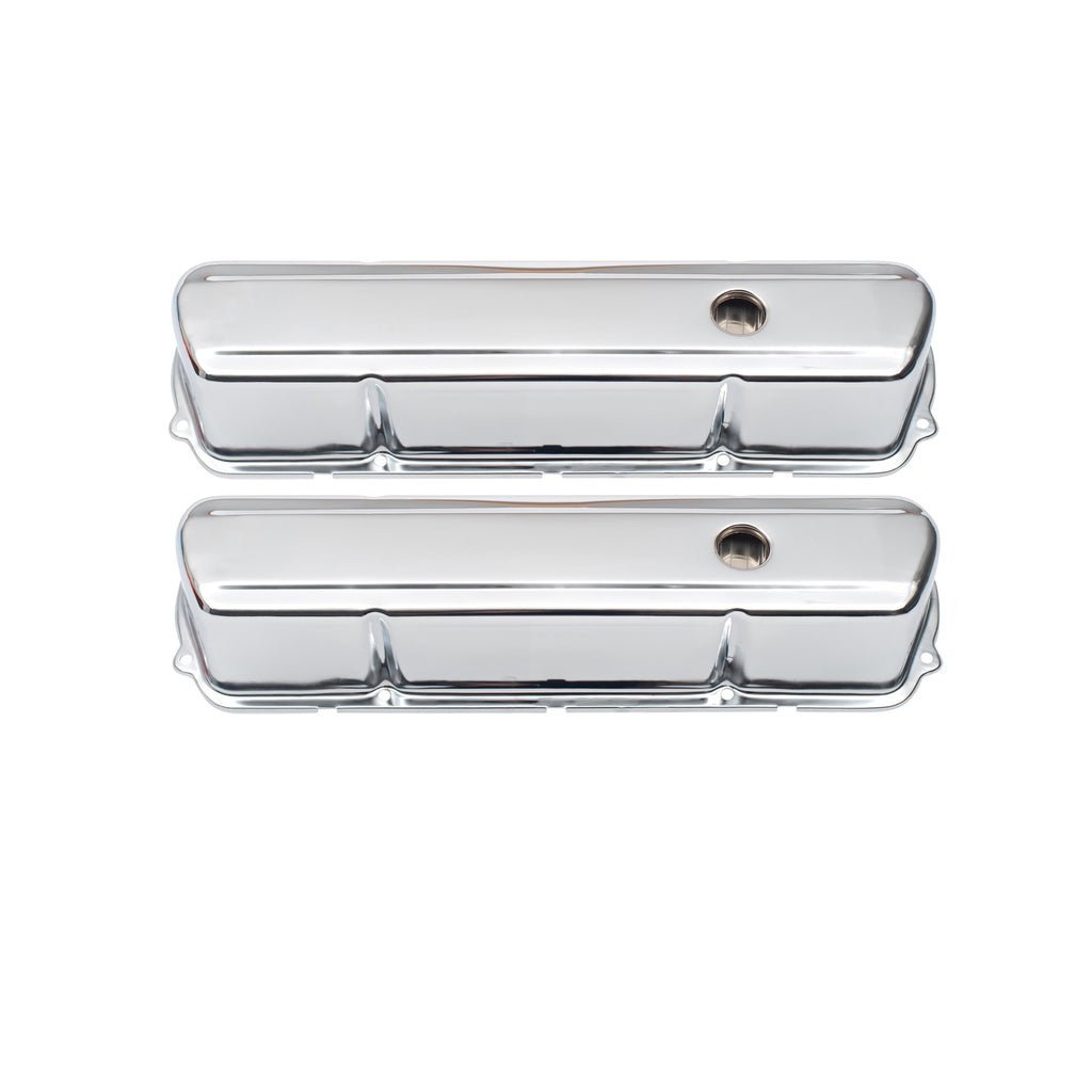 TFI Racing Valve Covers Holden V8 253-308 Tall Smooth Steel-pr. Suit Roller