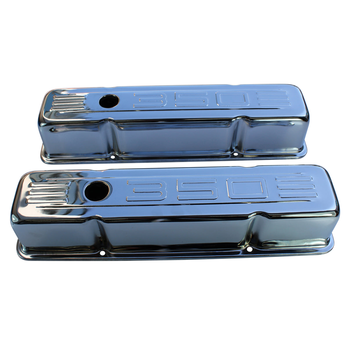 TFI Racing Valve Covers Chevrolet Sm Blk 283-400 Motor 350 Logo 1955-79
