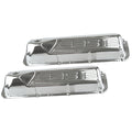 TFI Racing Valve Covers Chrome Ford V8 Cleveland 302-351-400 Motor Baffled-pr