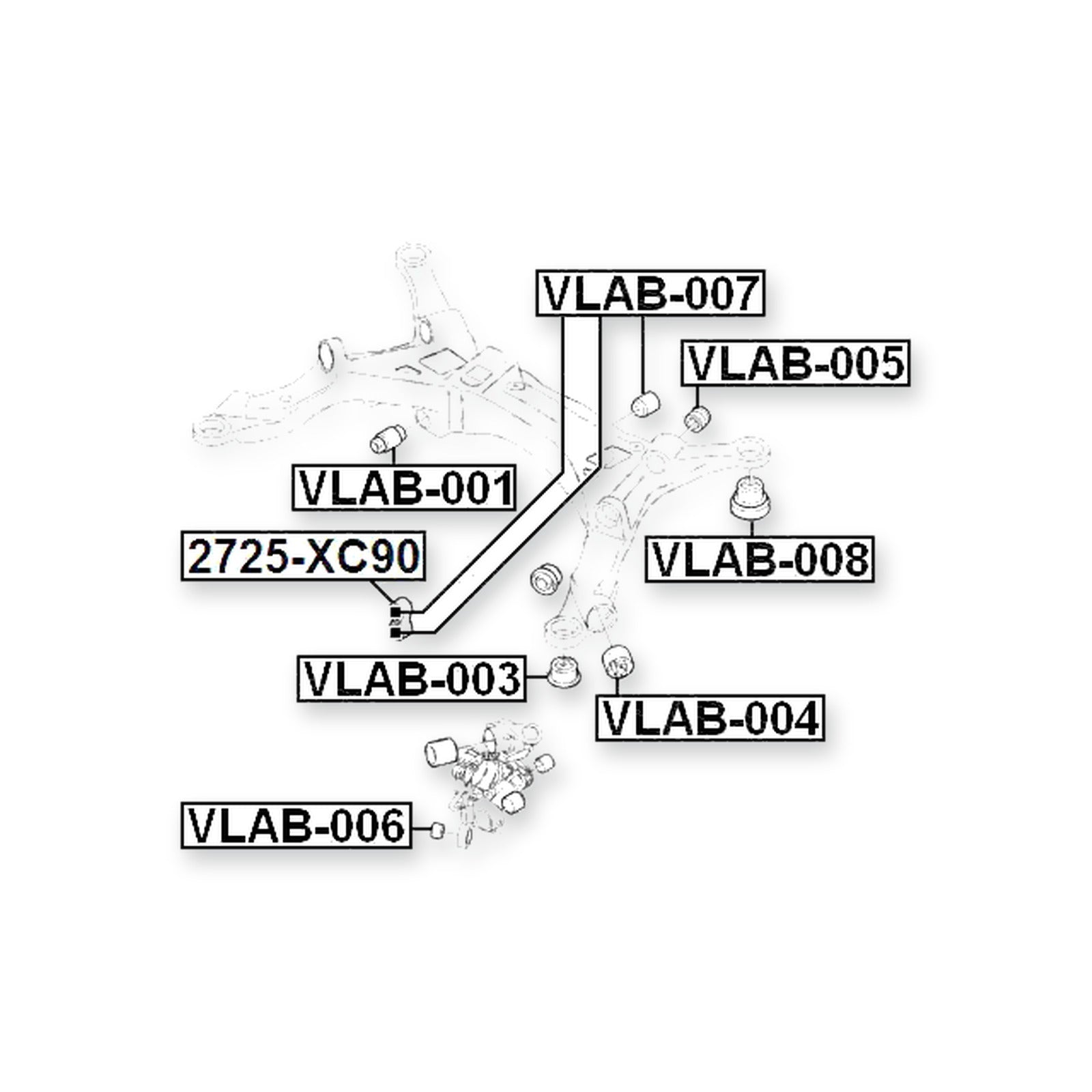 Volvo S60 Front Crossmember Bushing