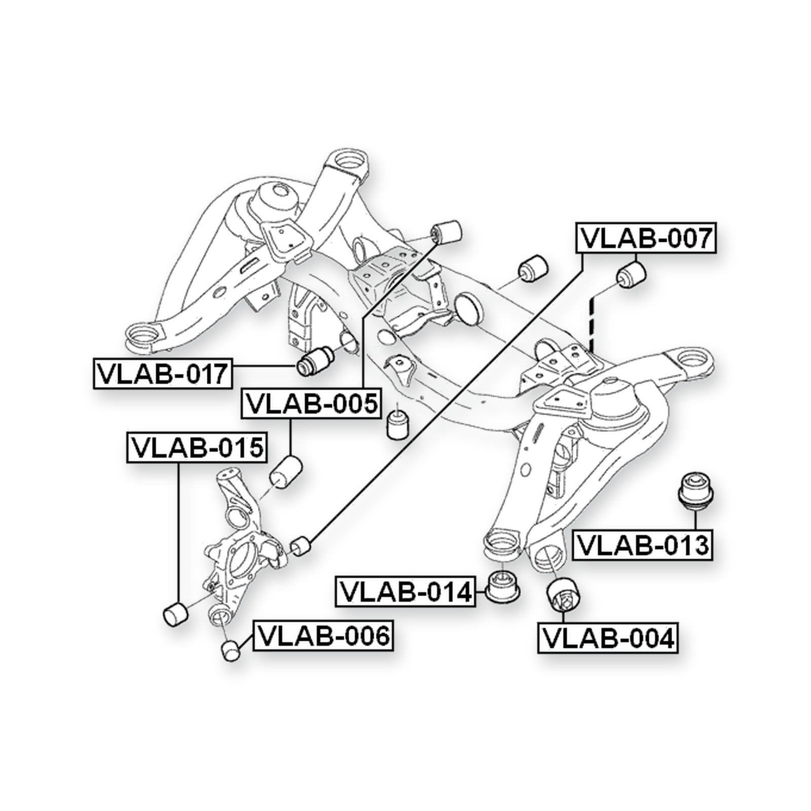 Volvo XC90 Rear Crossmember Bushing