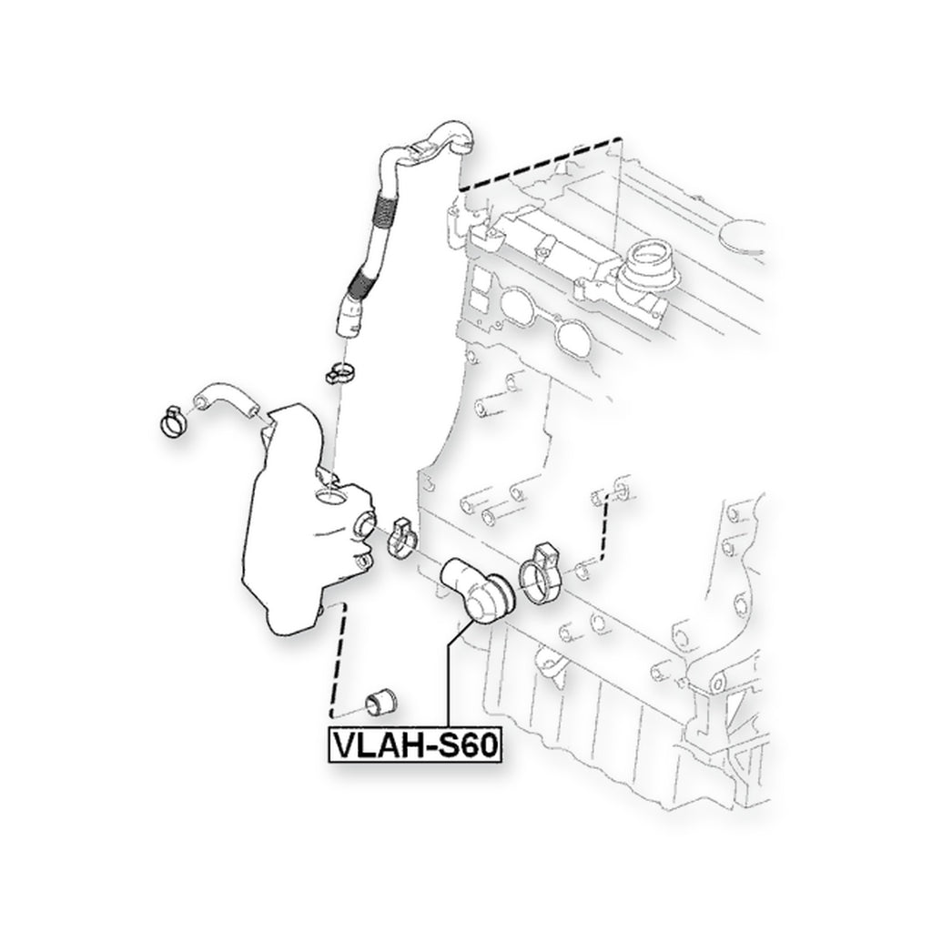 Volvo S60 Crankcase Breather Hose