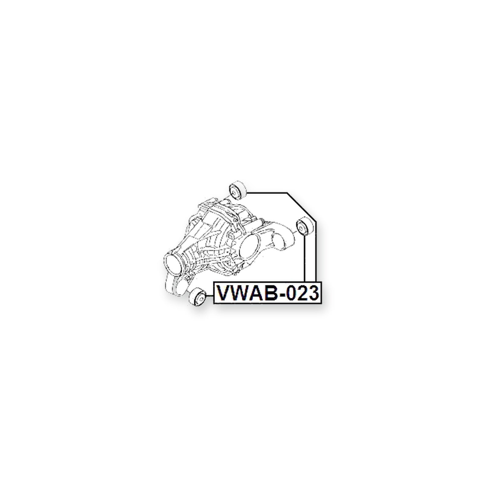 Volkswagen Touareg Differential Mount Bushing