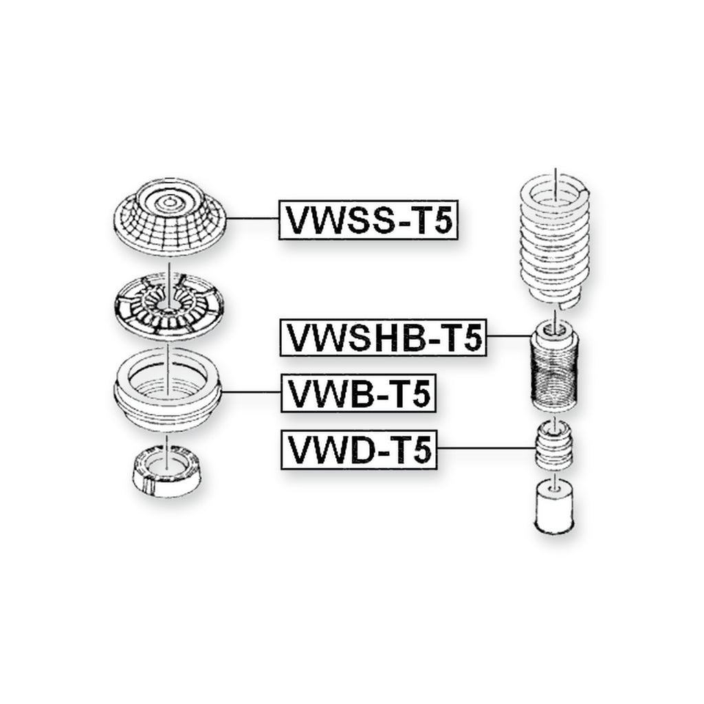 Volkswagen Campmob. Front Shock Absorber Bearing