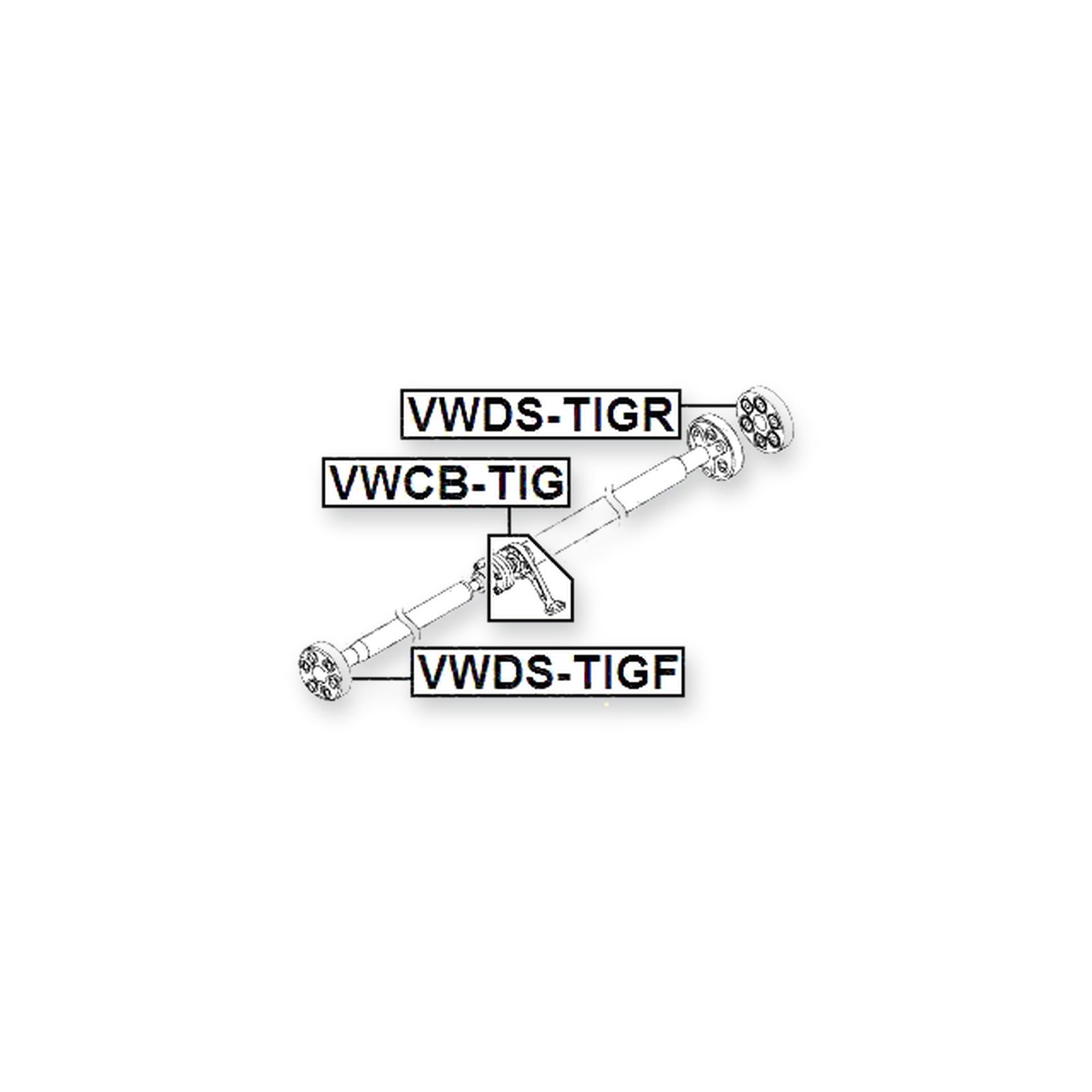 Volkswagen Tiguan Drive Shaft Bearing (Repair Kit)