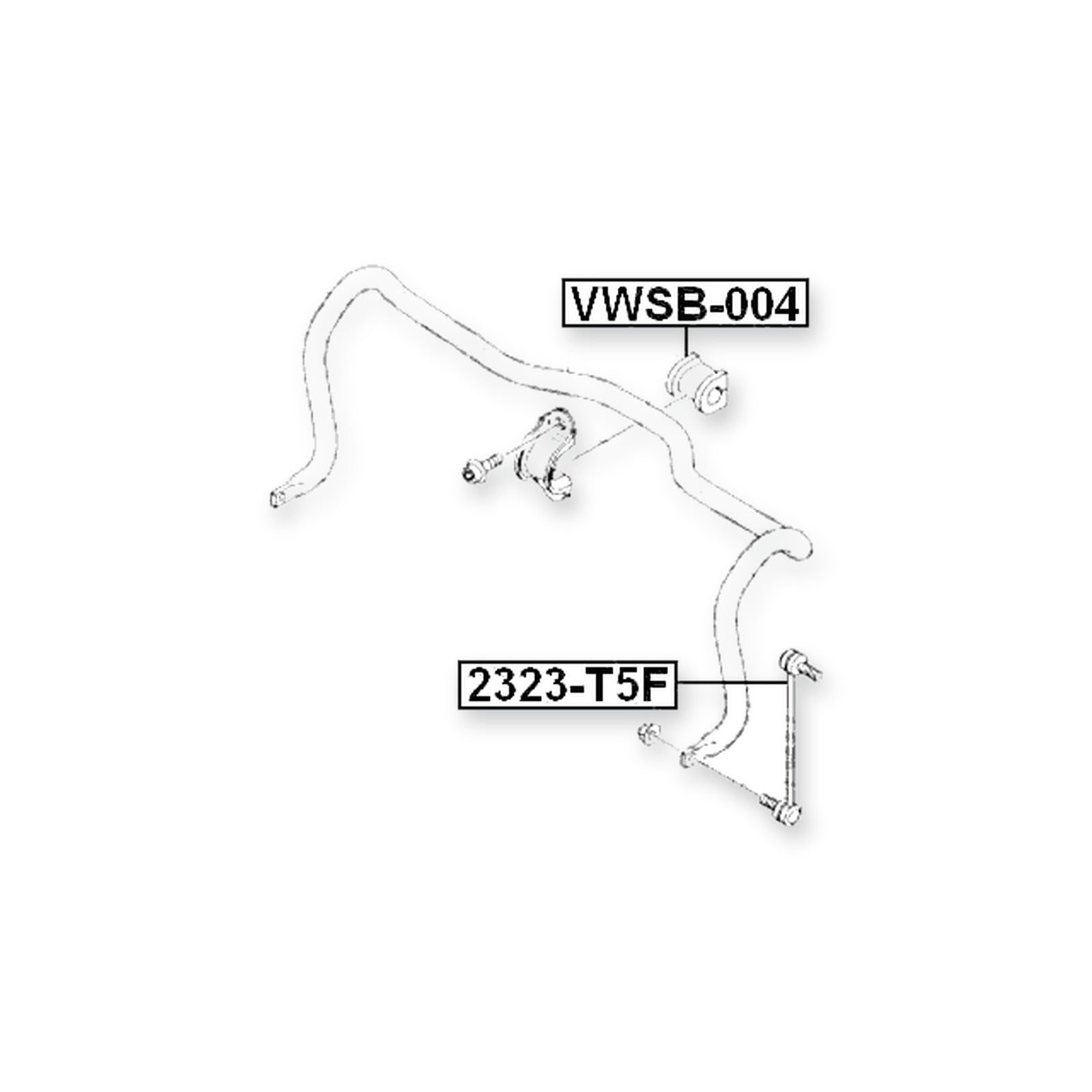 Volkswagen Campmob. Front Stabilizer Bar Bush D22