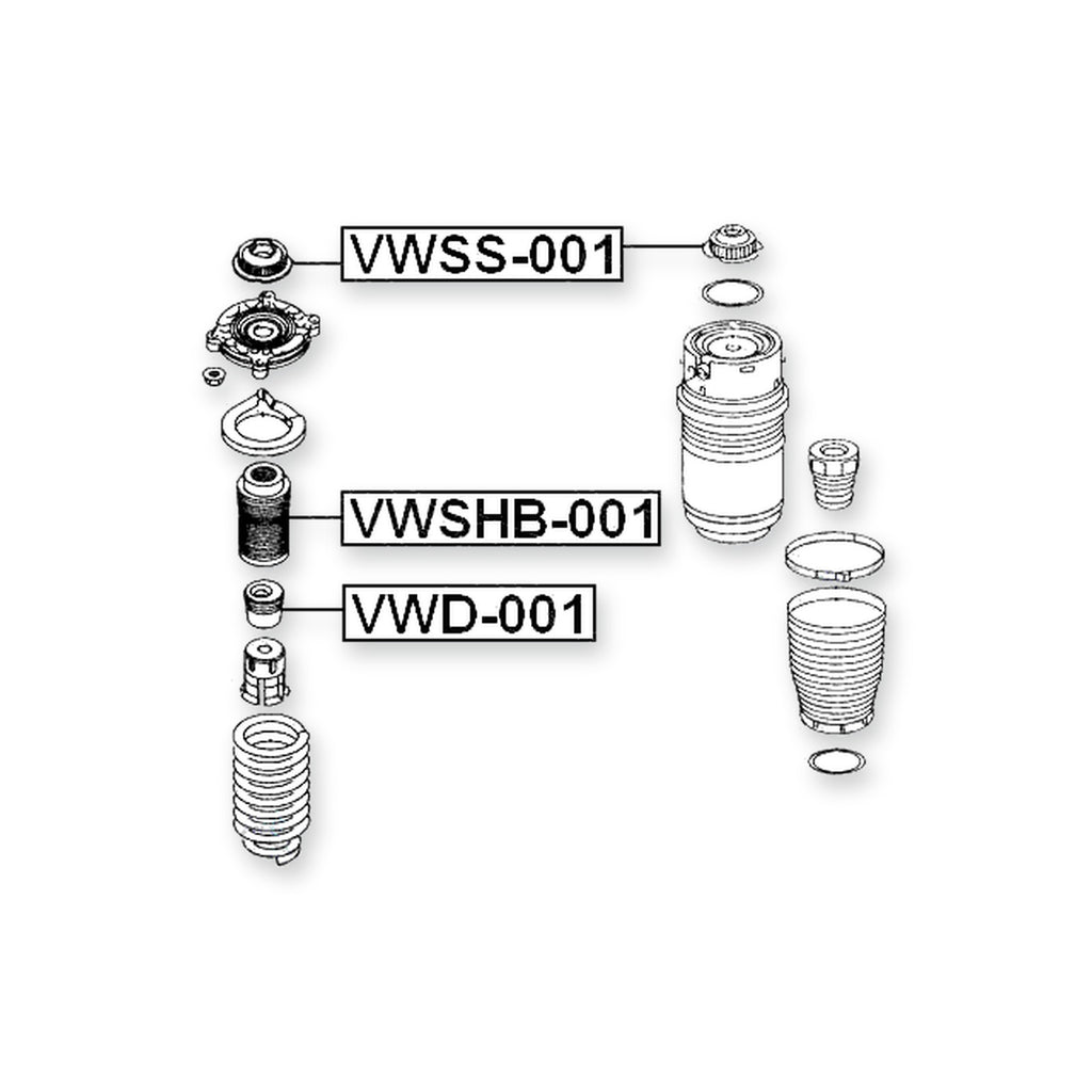 Audi Q7 Front Shock Absorber Boot