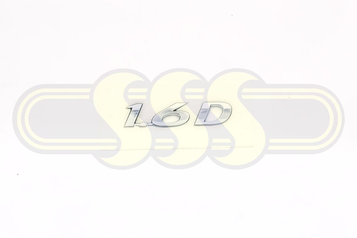 Genuine Hyundai I30 Badge/Logo '1.6D' On Tail Gate (03/17-08/20)