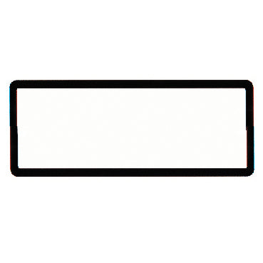 TFI Racing SINGLE Black Polymer Number Plate Frame. Suits a 6 Digit Number Plate